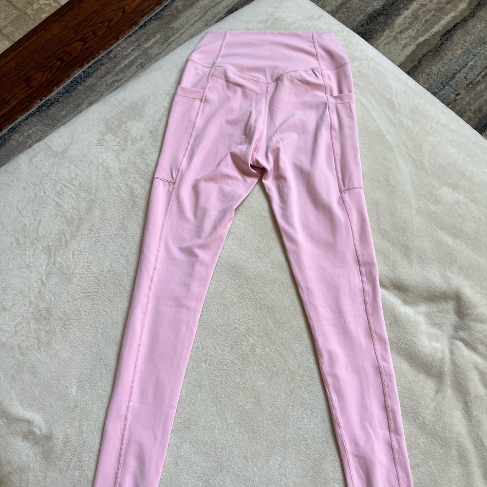 Pastel Pink Seamless Crossover Leggings